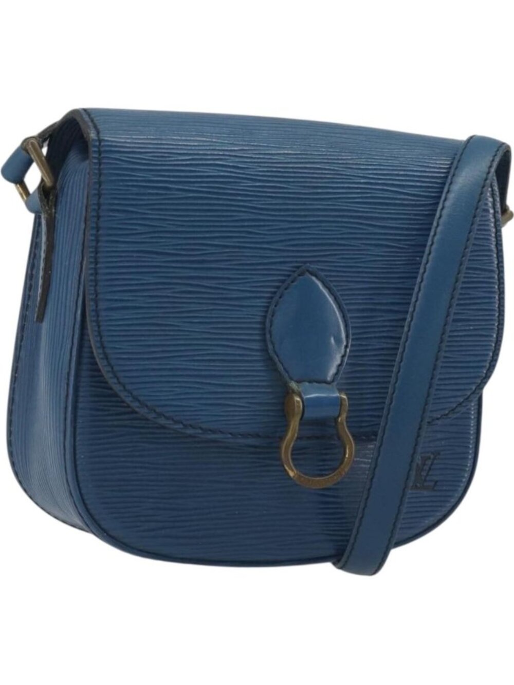 LOUIS VUITTON Epi Saint Cloud PM Shoulder Bag Blue M52195